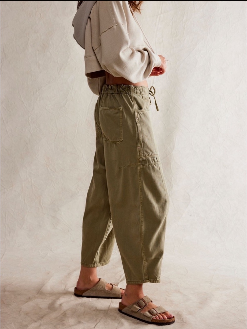 Free People Silverton Pull-On Barrel Jeans - Picture 3 of 4